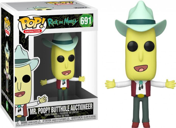 Funko POP! RICK AND MORTY MR.POOPY BUTTHOLE AUCTIONEER #691