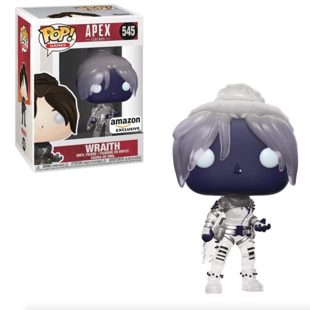 Wraith (Translucent) Release date: 2019 Status: Available Item number: 46214 Category: Video Games Product type: Pop! See more: Apex Legends Exclusivity: Amazon
