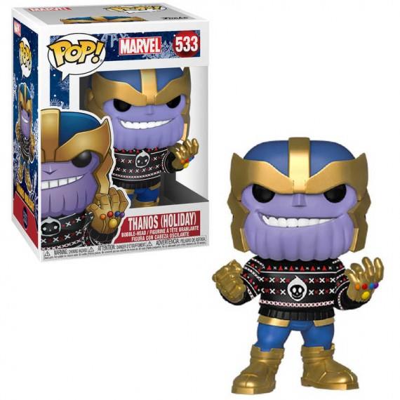 Funko POP! Marvel - Holiday Thanos with Sweater Bobble-Head #533