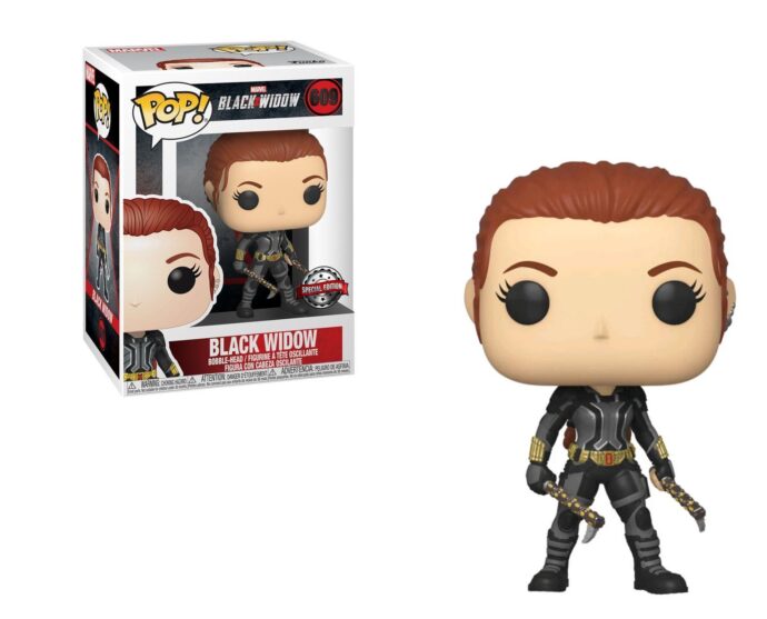 Black Widow Συλλεκτική φιγούρα  από την Funko Category: Marvel Product type: Pop! See more: Black Widow Exclusivity : Special Edition It comes with the Silver Sticker