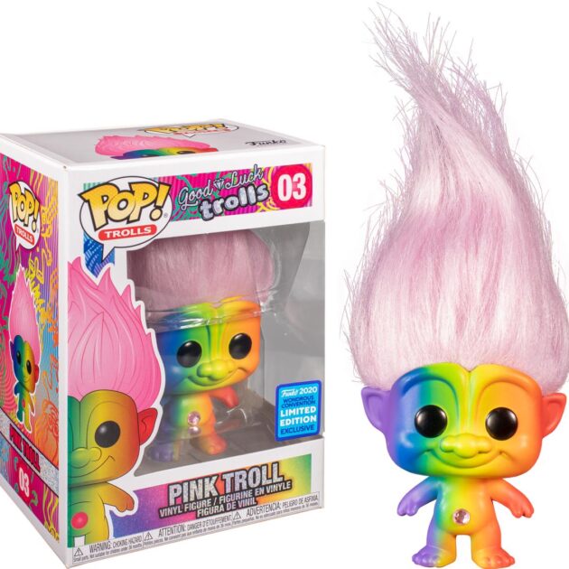 Funko POP! Trolls - Rainbow Troll with Pink Hair #03 Figure (WonderCon 2020 Exclusive)