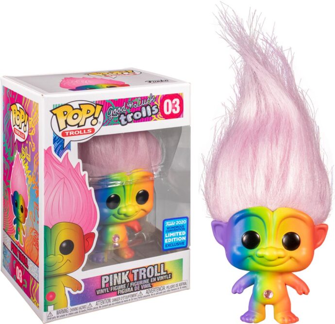 Funko POP! Trolls - Rainbow Troll with Pink Hair #03 Figure (WonderCon 2020 Exclusive)