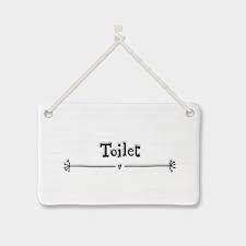 Πινακίδα από πορσελάνη Toilet. Για επαγγελματικούς χώρους και για το σπίτι σας με χιουμοριστική διάθεση η πορσελάνινη πινακίδα toilet βάζει τα πράγματα στην θέση τους.