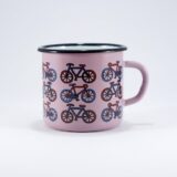 Κούπα εμαγιέ Smaltum Pink Bikes 8cm