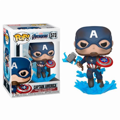 Funko POP! Avengers: Endgame - Captain America with Broken Shield & Mjolnir #573 Bobble-Head