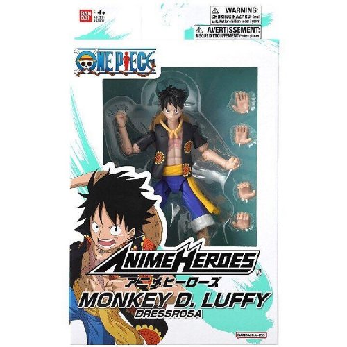 One Piece: Anime Heroes - Monkey D. Luffy (Dressrosa) Φιγούρα Δράσης (17cm)